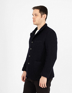 Жакет "Tataki" Stand-Up Collar 5-Button Jacket Blue Blue Japan в интернет магазине Минт