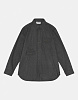 Рубашка Han Kjøbenhavn Army Shirt Grey Wool Logo (M-130400)